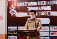 Pengurus SMSI Kabupaten Tulang Bawang Masa Bhakti 2021-2026 Dilantik