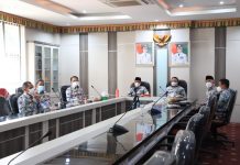 Bupati Lampung Barat Vicon Dengan Kementerian Pemberdayaan Perempuan dan Perlindungan Anak