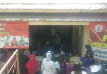 Pembagian BST di Kelurahan Menggala Kota Abaikan Protokol Kesehatan