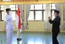 Pasukan Pengibar Bendera Pusaka Kabupaten Lampung Barat Dikukuhkan