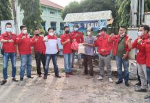 DPC PWRI Mesuji, Salurkan Sembako