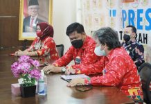 Pemerintah Daerah Kabupaten Tulang Bawang Mengikuti Vicon Rakor Percepatan Pembangunan Insfrastruktur