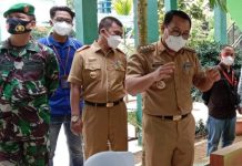 Walikota Metro, Wahdi Siradjuddin Tinjau Pelaksanaan Simulasi KBM Tatap Muka