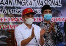 Bupati Lampung Barat Hi. Parosil Mabsus Hadiri Lomba Perpustakaan Tingkat Nasional