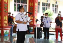 Sekretaris Daerah Lampung Barat Akmal Abd. Nasir SH.lepas 25 Atlet dari Tiga Cabor