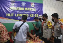 Hut Lantas ke 66 dan HKGB Polres Tubaba Gelar Khitan Massal serta Bagikan Sembako