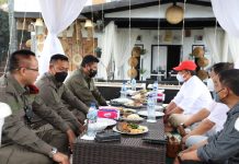 Bupati Lampung Barat Hi. Parosil Mabsus Lakukan Pertemuan Dengan Kepala Bandan Intelijen Negara Daerah Lampung