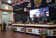Walikota Metro Hadiri Rapat Paripurna DPRD Kota Metro