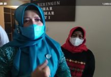 Silvia Naharani Wahdi ketua Dekranasda menghadiri Workshop paduan Wastra di Aidia Hotel Kota Metro.