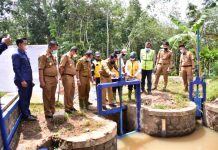 Bupati Adipati Tinjau Pelaksanaan Running Test Saluran Irigasi Way Umpu Saluran Primer dan Sekunder.