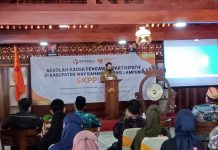 Bupati Way Kanan Menghadiri Kegiatan Pembukaan Pelaksanaan Sekolah Partisipasi Pengawas Pemilu