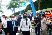 Bupati Tulangbawang Hadiri Pelantikan Pengurus PWI dan IKWI Provinsi Lampung Masa Bhakti 2021 – 2026