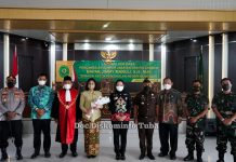 Bupati Tulang Bawang Dr Hj Winarti, SE.,MH. Hadiri Pelantikan Ketua Pengadilan Negeri Menggala