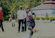 Bupati Winarti buka Turnamen Sepakbola Bupati Cup di Lap. lanud Pangeran M. Bun Yamin Tulang Bawang