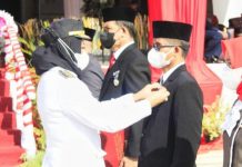 Bupati Tulangbawang Hadiri Upacara HUT Kabupaten Tulang Bawang yg ke -25..
