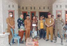 Ringankan Beban Korban Musibah Rumah Tertimpa Pohon, Baznas Tulang Bawang Berikan Bantuan
