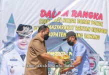 Bupati Winarti selenggarakan Pasar Murah Untuk Masyarakat Rentan Ekonomi Kabupaten Tulang Bawang Tahun 2022
