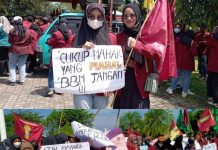 Gabungan Aliansi Masyarakat dan Mahasiswa Lampung Utara Berikan 4 Tuntutan