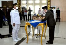 Bupati Lampung Utara H. Budi Utomo, S.E., M.M.,Melantik Pejabat Eselon III Dan IV