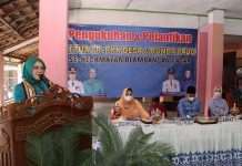 Ketua TP-PKK Kabupaten Lampung Utara Mengukuhkan Ketua Tim Penggerak PKK dan Bunda PAUD Desa