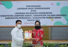 Tulang Bawang Raih Gelar ke -8 Peraihan Opini Wajar Tanpa Pengecualian dari BPK – RI