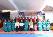 Ketua TP-PKK Kabupaten Lampung Utara Hj. Nur Endah Sulastri, S.Pd., M.M. menghadiri Pengukuhan dan Pelantikan Ketua TP-PKK