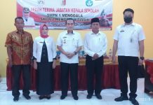 Kepala Dinas Pendidikan Kabupaten Tulangbawang Kunjungi SMPN 1