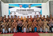 PJ Bupati Mesuji Pelatihan Hukum Bagi Pemerintah Desa dan Badan Permusyawaratan Desa se Kecamatan Way Serdang