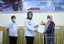 Bupati Tulang Bawang Winarti, Buka Sosialisasi Implementasi Perizinan Berusaha Berbasis Resiko