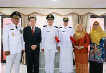Alfascadieno Akbar Fatoni dan Gita Parahiya Putri Baharu Terpilih Perwakilan Pengukuhan Praja Pratama IPDN Angkatan 33 Tahun 2022