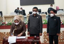 DPRD Kabupaten Tulang Bawang Gelar Rapat Paripurna Pengesahan RKUA dan PPAS Perubahan APBD TA. 2022
