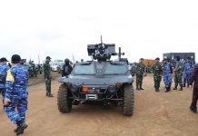 Gubernur Arinal dan Danlanud Letkol Nav Yohanas Ridwan Dampingi Kasau Marsekal TNI Fadjar Prasetyo Saksikan Latihan tempur Jalak Sakti