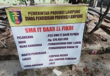 SMA IT Daar El Fikri Kecamatan Simpang Pematang Bangun Ruang Kelas Baru