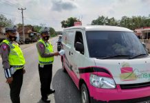 Polres Mesuji, melaksanakan Giat Operasi di Jalan Lintas Timur, Km 175