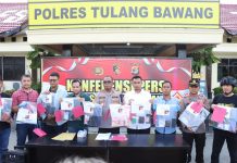 Polres Tulang Bawang Tangkap Komplotan Kejahatan Hacking Spesialis Nasabah Bank