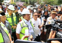 Gubernur Arinal Djunaidi Didampingi Kadis BMBK Resmikan Pembangunan Jalan dan Pedestrian Ruas Mayjend. H.M Ryacudu