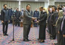 Gubernur Arinal Djunaidi Melantik dan Mengambil Sumpah Jabatan 105 Pejabat Administrator dan Pejabat Pengawas di Lingkungan Pemerintah Provinsi Lampung