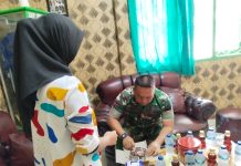 Ketua IWO Way Kanan Beri Keejutan dan Ucapan Special, Kepada Dandim 0427/WK, Letkol Inf. Charluly Rudi Jatmiko