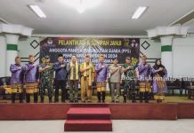 Penjabat Bupati Tulang Bawang Bapak Drs Qudrotul Ikhwan MM Hadiri Pelantikan PPS se-Kabupaten Tulang Bawang.