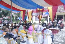 Pj Bupati Tulang bawang Drs Qudrotul Ikhwan MM Yang Diwakili oleh Kepala Bappeda Tulang Bawang Hadiri Musrenbang Kecamatan Menggala Tahun 2023