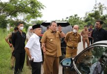 Gubernur Arinal Tnjau Lokasi Pembangunan Gerbang Selamat Datang di Pintu Tol Kota Baru, Tahapan Pembangunan Dimulai Juli 2023