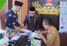 Pj Bupati Tulang bawang Bapak Drs Qudrotul Ikhwan MM Bersama BAZNAS Kabupaten Tulang Bawang Menggelar Acara Gerakan Cinta Zakat