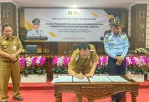 Pj Tulang Bawang Bapak Drs. Qudrotul Ikhwan, M.M Tandatangani Nota Kesepakatan Antara Rumah Tahanan
