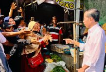 Gubernur Arinal dan Wagub Chusnunia Dampingi Presiden Jokowi dalam Kunjungan Kerja ke Pasar Natar, Lampung Selatan