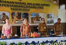 Ibu Riana Sari Arinal Tutup Kegiatan Unit Pelayanan Sosial Keliling Tahun 2023 di Way Kanan