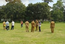 Tim Unila dan Provinsi Tinjau Langsung Lapangan Sepak Bola Unila