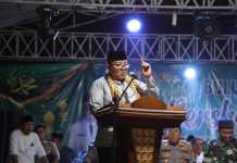Gubernur Arinal Hadiri Acara Sholawat Bersama Masyarakat Pekon Bulu Rejo, Kecamatan Gading Rejo, di Kabupaten Pringsewu
