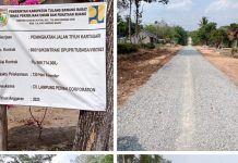 Warga Karta Sari Keluhkan Pembangunan Peningkatan Jalan Yang di kerjakan CV. Lampung Permai Corporation