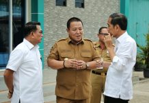 Gubernur Arinal Dampingi Presiden RI Joko Widodo Kunjungi SMK Negeri 3 Kota Metro