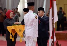 Pj Gubernur Agus Fatoni Kukuhkan 72 Paskibraka Provinsi Sumut Tahun 2024